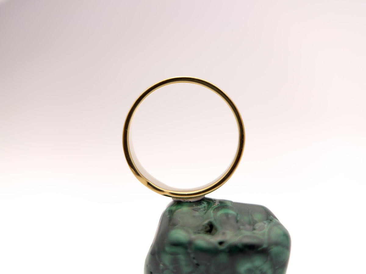 Green Ouroboros - Malachite & Opal & Jet