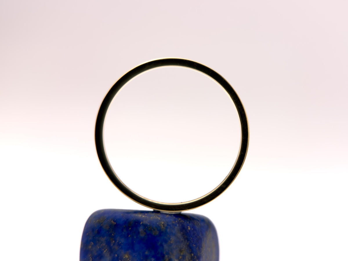 Gold Lapis Lazuli Thin Stacking Band